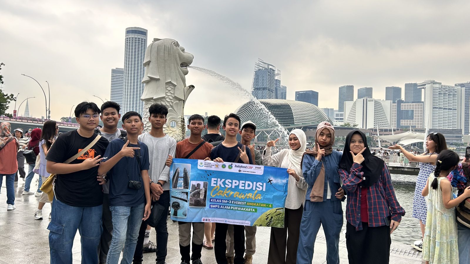 Siswa SMPS Alam Purwakarta dalam Ekspedisi Cakrawala di Singapura